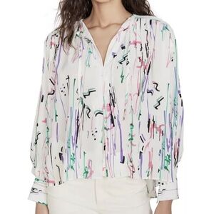 Isabel Marant Amba Lightweight Silk Blouse Womens 38 Brand New